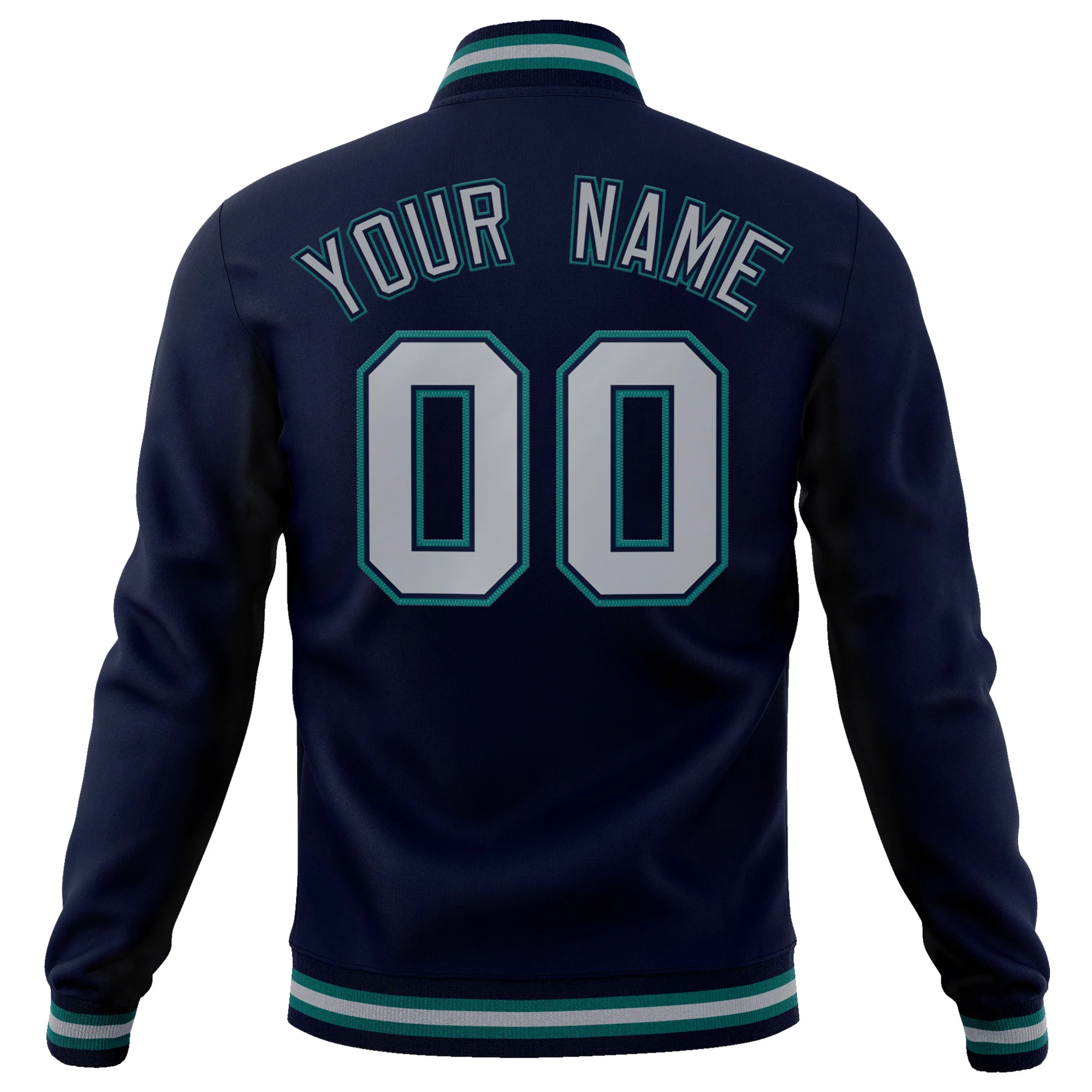 Lightweight Windbreaker Jacket Zip Up Hooded Coat Stitched Personalized Name Number for Men Women