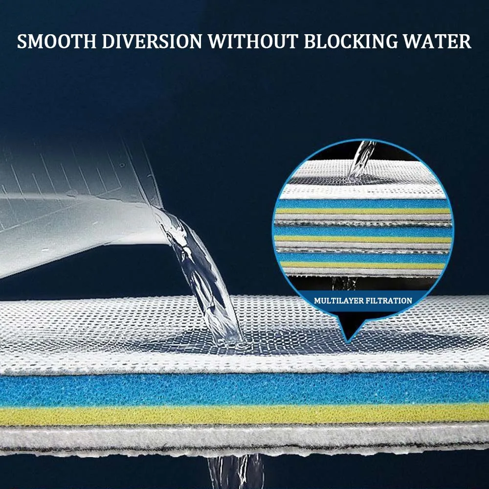Aquarium Filter Media Newly Premium 12Layer Filter Pads For Fish Tank Aquarium Sponge Foam Filter Accessories for Pond Cuttable 5