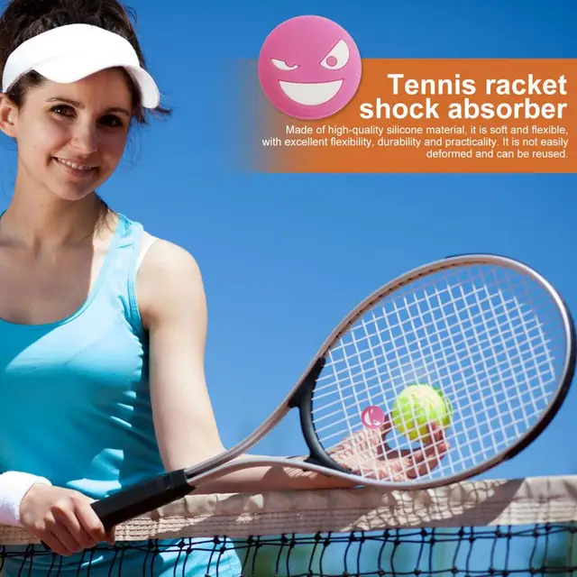 Raquette de tennis en silicone anti-vibration Pro, amortisseurs de vibrations, absorption des chocs, confort, dépenses