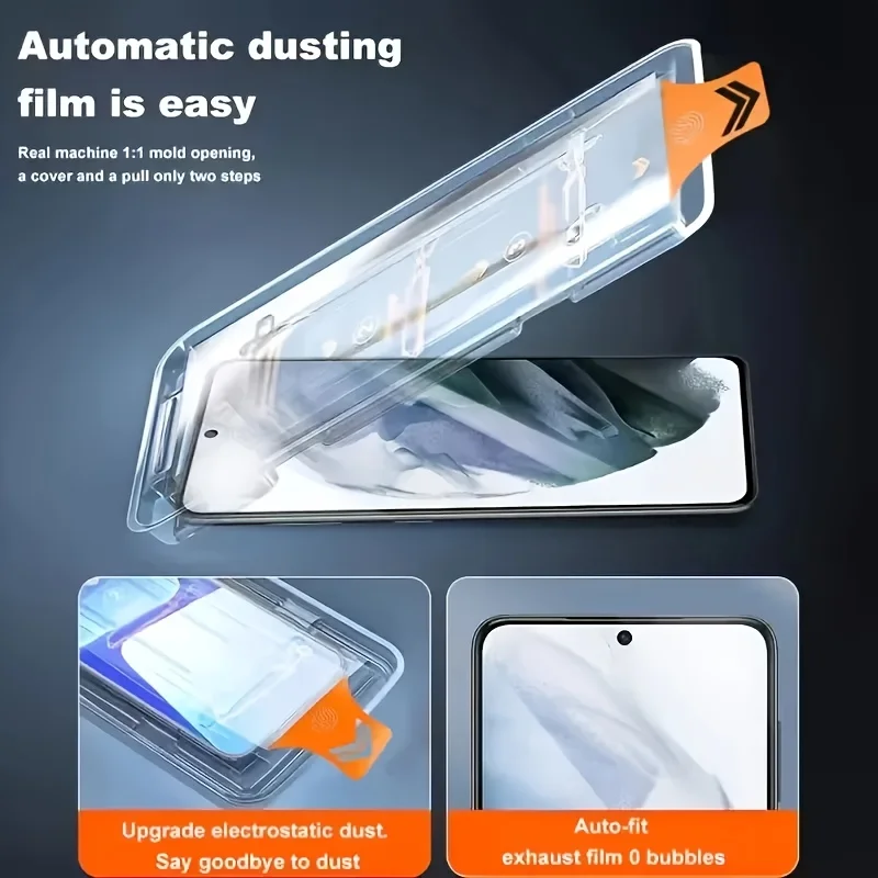 3-Pack Easy-Install HD Tempered Glass Screen Protectors