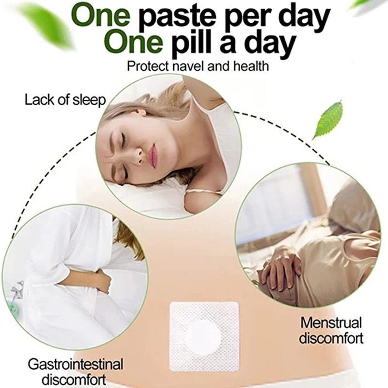 Mugwort Belly Patch Slimming Patches Navel Detox Fat Burning Lose Weight Woman Navel Slimming Products Health Care 30pcs weight loss products body repairing patches