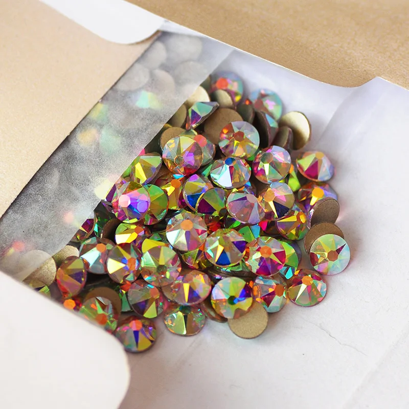 2088 Crystal Rhinestone Strass Olivine 8 Big 8 Small Crystals DIY Nail Art  Non Hotfix Rhinestones Garment Decoration - AliExpress