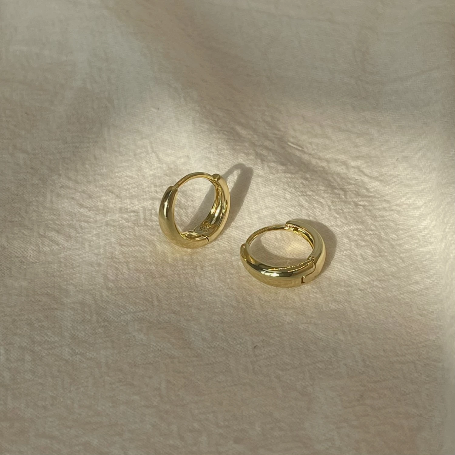 Stainless Steel 1 Pair Minimalist Huggie Hoop Earrings For Women Gold Color Tiny Round Circle 6/10/12mm Punk Unisex Rock Earring 2