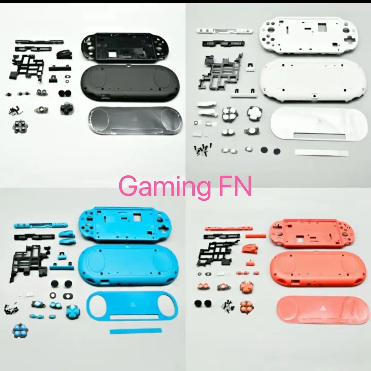 1 Takim Icin Psvita Ps Vita Psv 00 Plastik Konut Shell Kilif On Ve Arka Kapak Dugmesi Ile Siyah Veya Beyaz Yedek Parcalar Ve Aksesuarlar Aliexpress