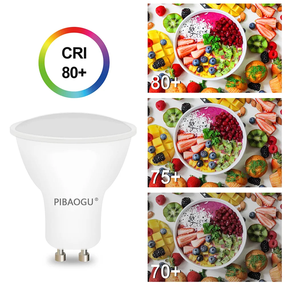 12PCS AC220V LED Bulb 3W 6W 9W 12W GU10 LED Spotlight Bulb 270 Degree Beam Angle For Home Office Decoration Lamp Light