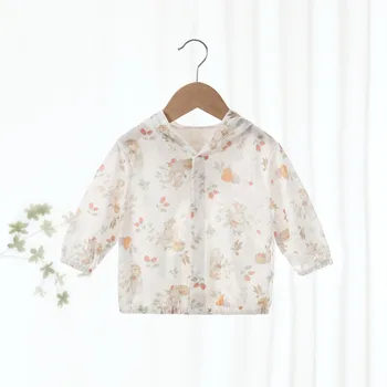 ملابس أطفال واقية من الشمس قميص صيفي قابل للتنفس ملابس خارجية صيفية للأطفال قميص بأكمام طويلة للأطفال من سن 1 إلى 4 سنوات