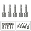 5pcs Socket Adapter Hex Drill Bit Magnetic Nut Driver Set 8mm 5/16" for Electric Drills Screw Driver Power Tool Accessories 2