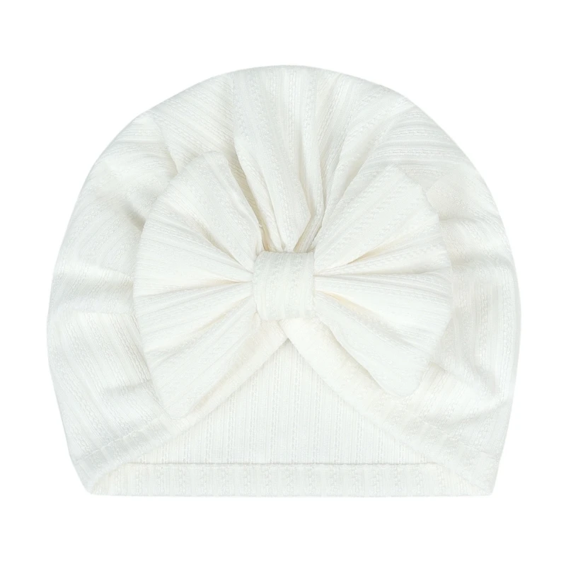 Baby Bowknot Hat Infant Soft Beanie Hat Turban Cap Universal Baby Head Accessory