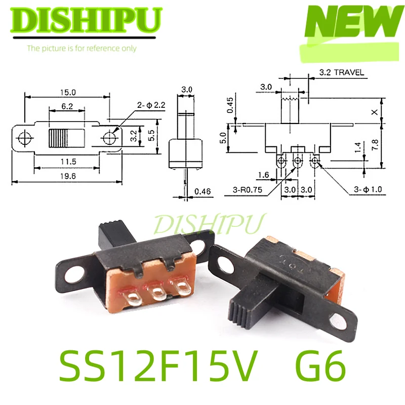 10–30 Stück Kippschalter Ss-23E04G3 G4 (2P3T) (2P2T) Ss12D00 Ss12D10 Ss12D11 Sk13D07V Ss12F15V Ss12D07V Sk01L Sk02Lsk09 Sk09B Sk09 – Detail 14