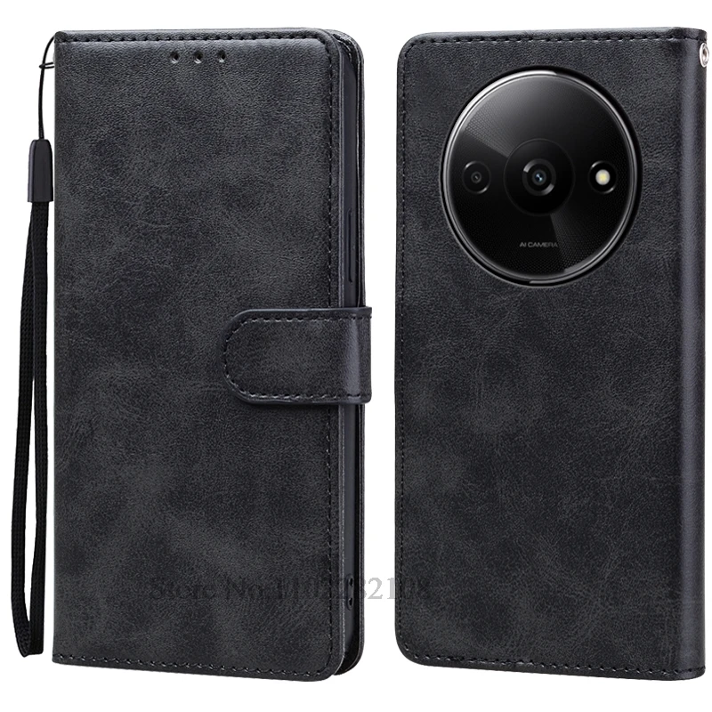 Leather Wallet Flip Case for Xiaomi Phone - Premium Cover s Coque