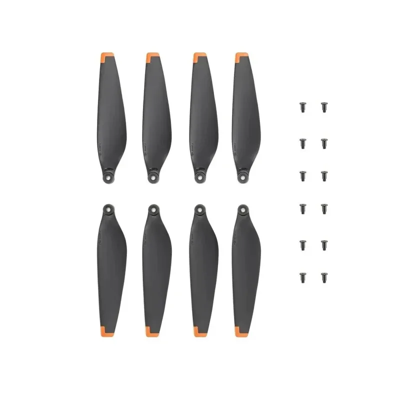 Lot de 8 hélices silencieuses pour DJI Mini 3, pales noires avec vis incluses