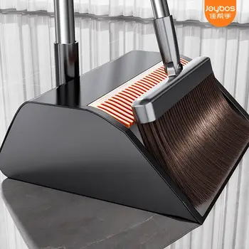 JOYBOS 30cm Broom Dustpan Set 180 Rotate Sweep Floor Brush For Home Office Living Room Garbage Shovel Broom Cleaning Tool 1