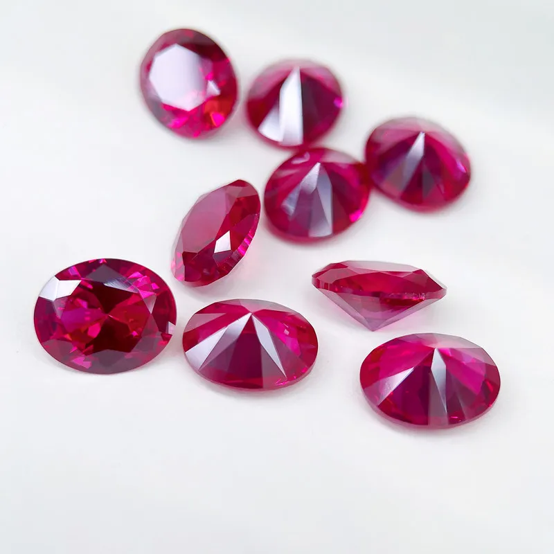 Pretty Ruby Gem Passed UV Test Oval Cut 13&times;18mm 14.0ct VVS Loose Gemstone for Jewelry Accessories Fine Gemstone