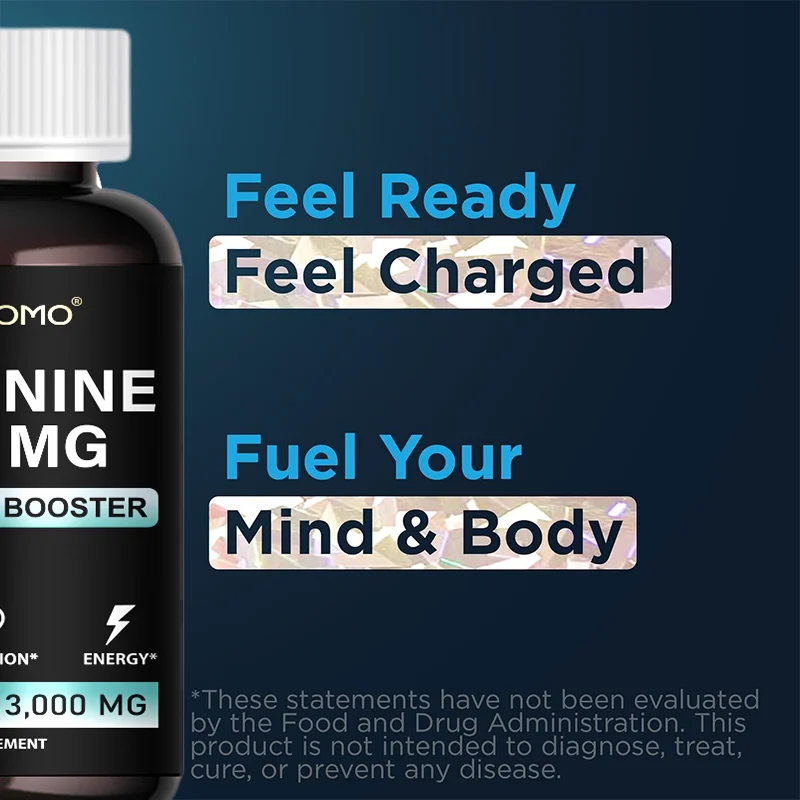 L-Arginine Supplement for Me Nitric Oxide Precursor Improve Endurance Performance & Energy