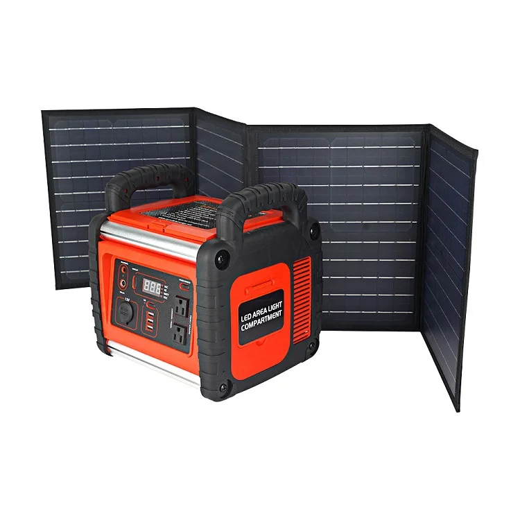 400w 야외 휴대용 납 산성 배터리 태양 발전기 캠핑 자동차 점프 스타터 12v dc 110v 220v ac 보조베터리 역 태양