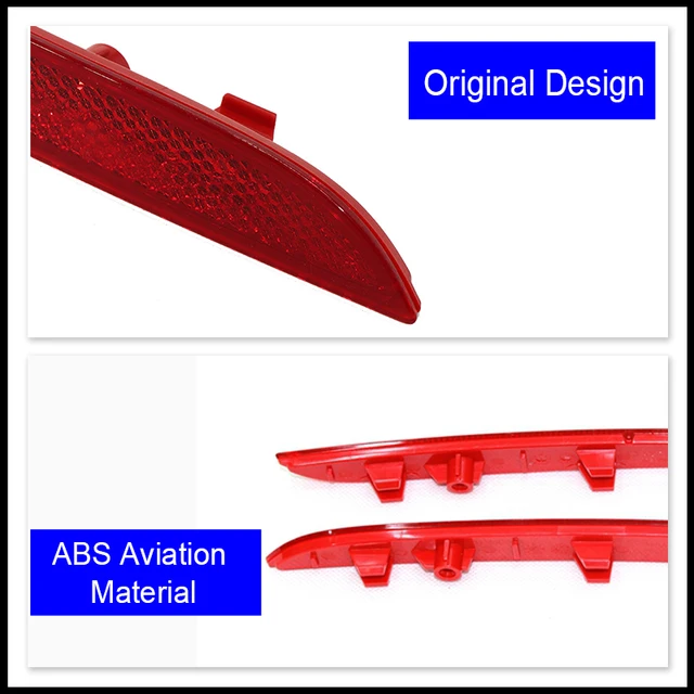 Réflecteur Pare-Chocs Arrière Pour Land Pour Rover Pour Discovery Sport L550 2014-2023 Pare-Chocs Arrière Réflecteur Brouillard Lumière Coffre Feu Arrière Signal Réfléchissant Feux Brouillard Arrière