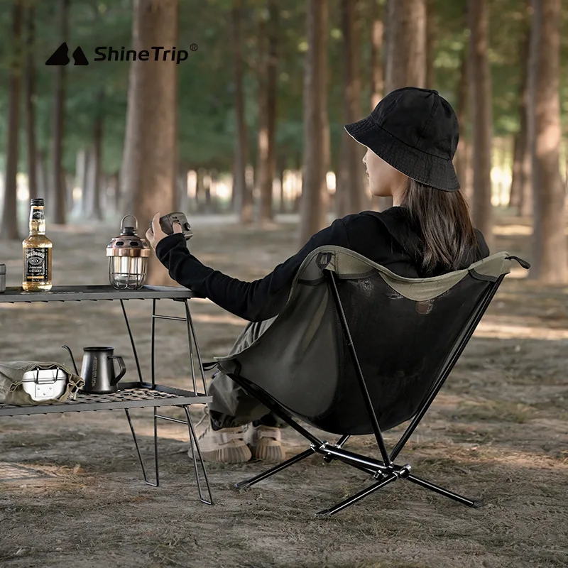 

Portable Light Aluminum Alloy Moon Chair, Outdoor Camping, Fishing Tent, Lazy Recliner Chair, Beach, A859
