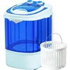 INTERGREAT Portable Washing Machine, 11 Lbs Mini Small Washer Machine, Single Tub Laundry Washer for Apartments, Dorms,Traveling 1
