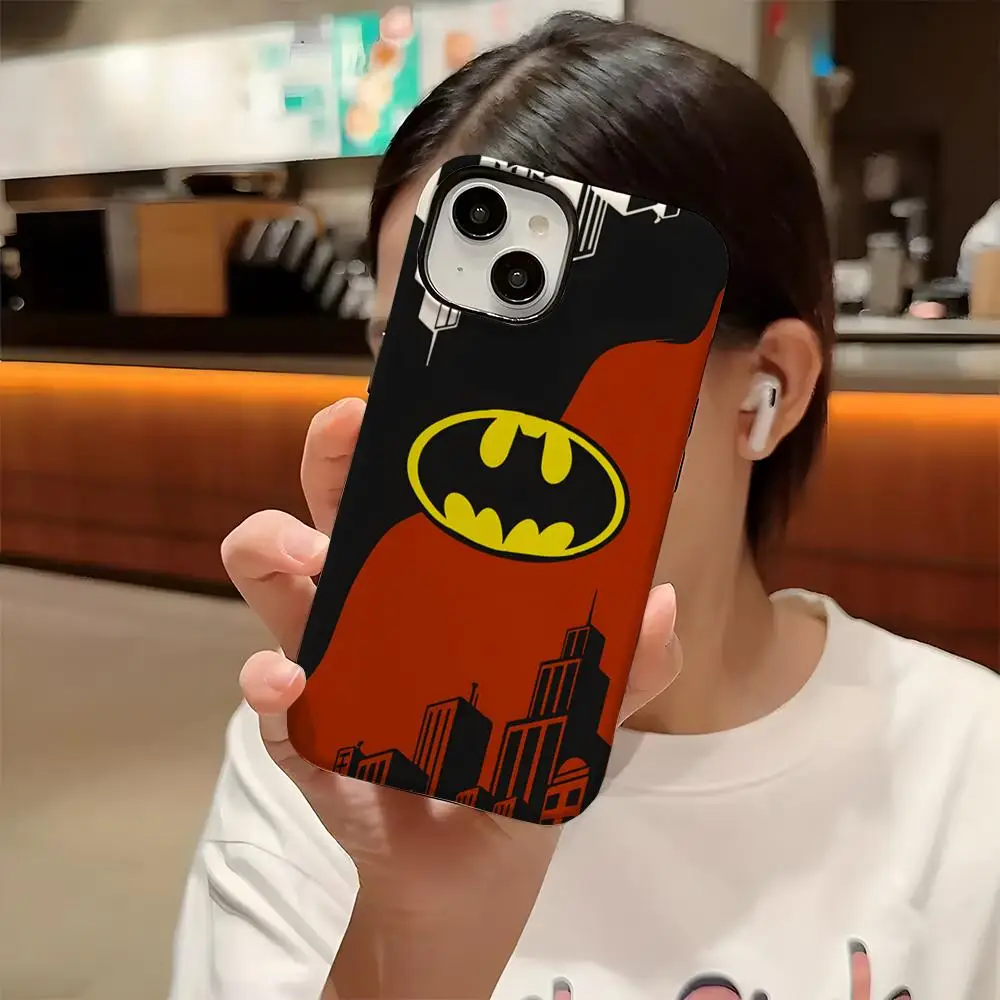 Sleek Batman Logo Dual-Layer Phone Case