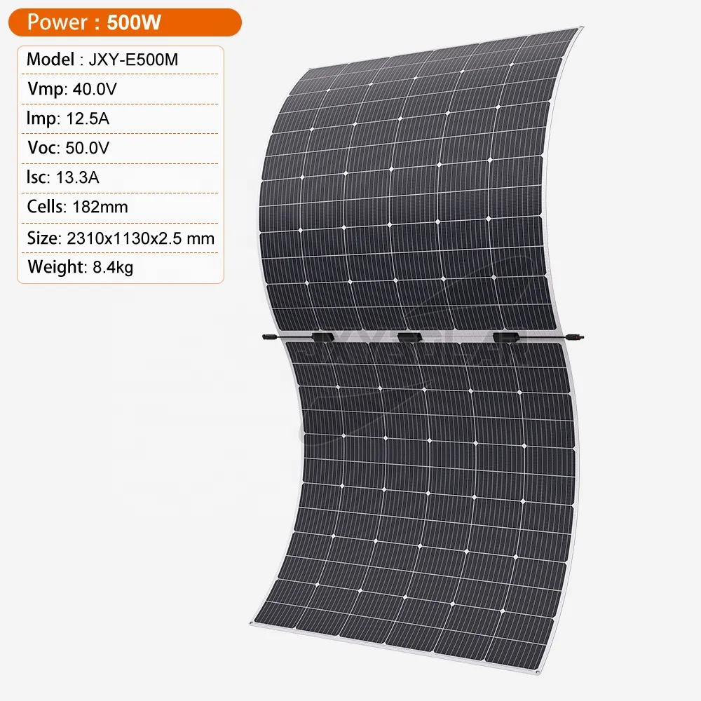 500W 40V Flexible Solar Panel ETFE Surface Mono Solar Panel 500 Watt ...