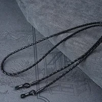 Lunettes en cuir pour hommes et femmes, 1 pièce, chaîne en corde tissée, à lacets, pour Sports de plein air, antidérapantes, accessoire ﻿ (11 couleurs au choix) 3