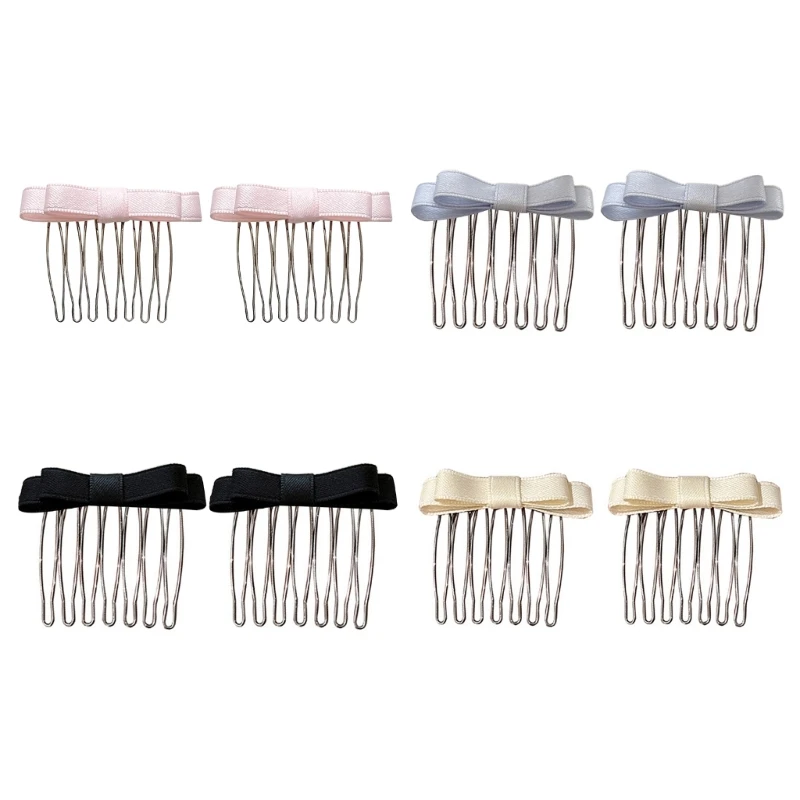 

Bowtie Hairclip Ribbon Bowknot Hair Comb Side Bangs Hairpin Lady Hair Tool