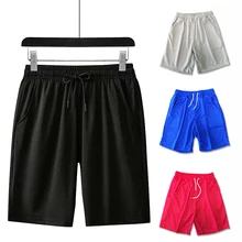 

Stretch Rayon Ice Silk Shorts Men Breathable Loose Size Beach Shorts Quick Dry Shorts Causal Mesh Running Pants Mens