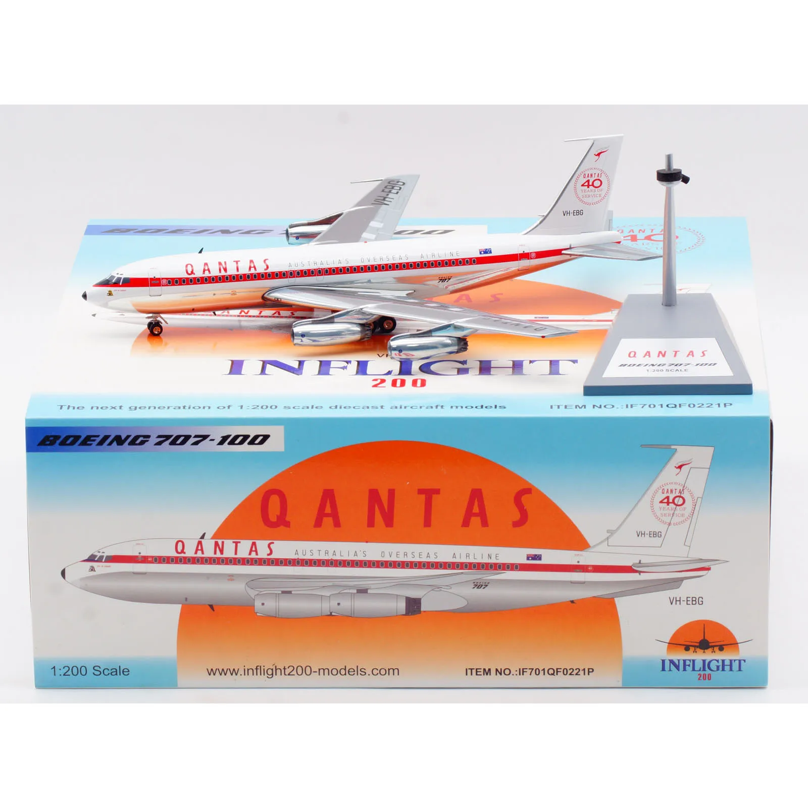 

Коллекционный самолет IF701QF0221P из сплава, подарок, летательный аппарат в масштабе 1:200, авиалиния Qantas, Боинг, модель самолета под давлением
