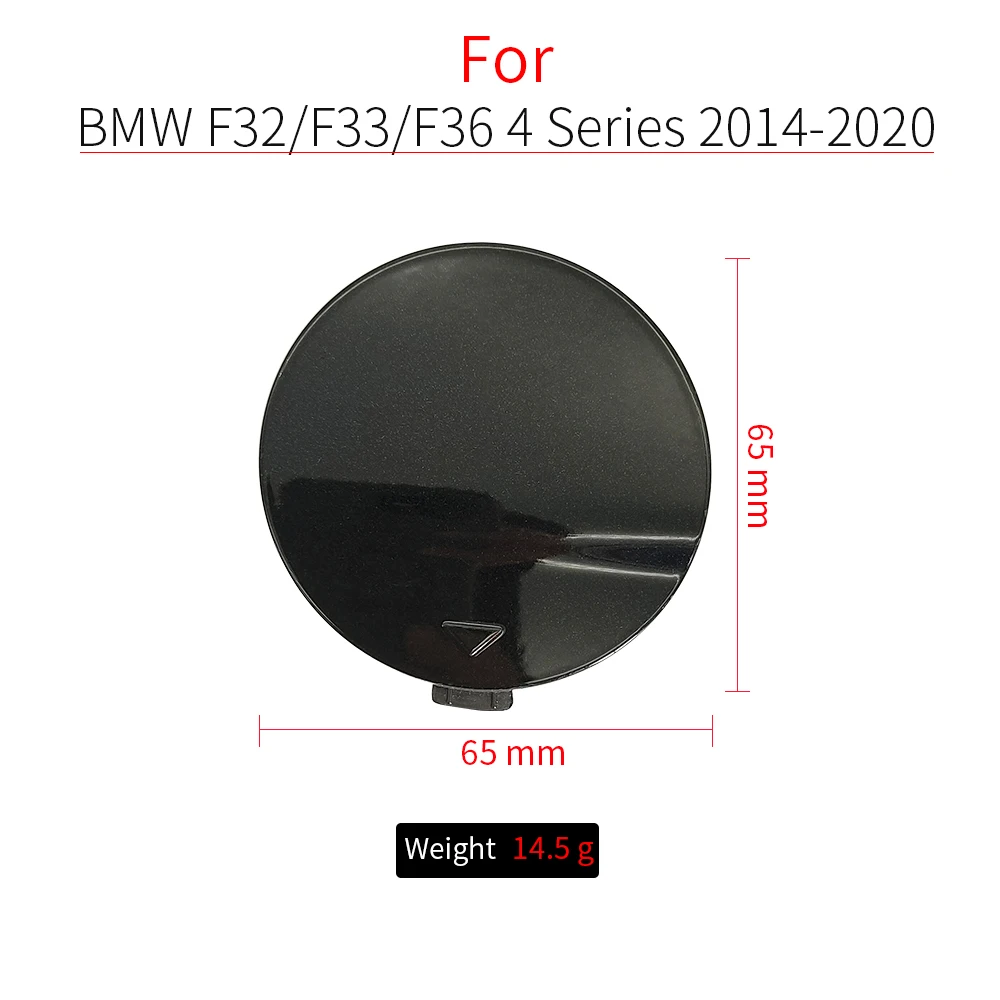Produktbild von BMW X4 F26 Anhängerkupplung Abdeckkappe, Schwarz – Ersatz Für Heckstoßstange, OEM 51128066750