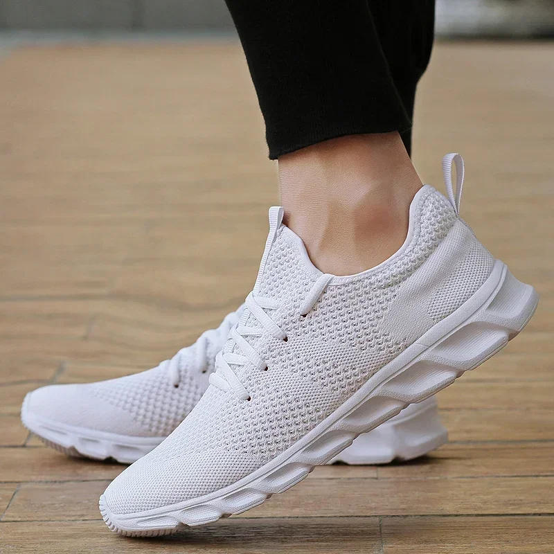Non-slip Men's Running Shoes Knitting Mesh 6