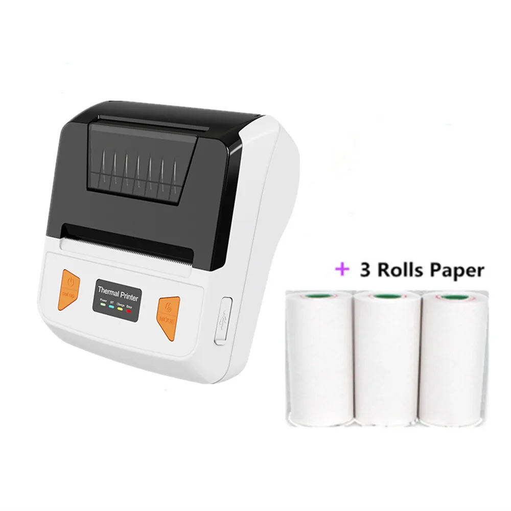 طابعة حرارية صغيرة بلوتوث 3 بوصة 80 مم، طابعة إيصا...