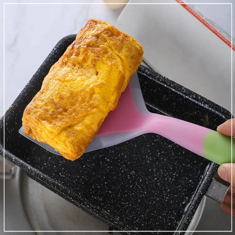 Omelet Spatula Turner,Heat Resistant Cooking Spatula, Long Crepe Spatulas  for - AliExpress