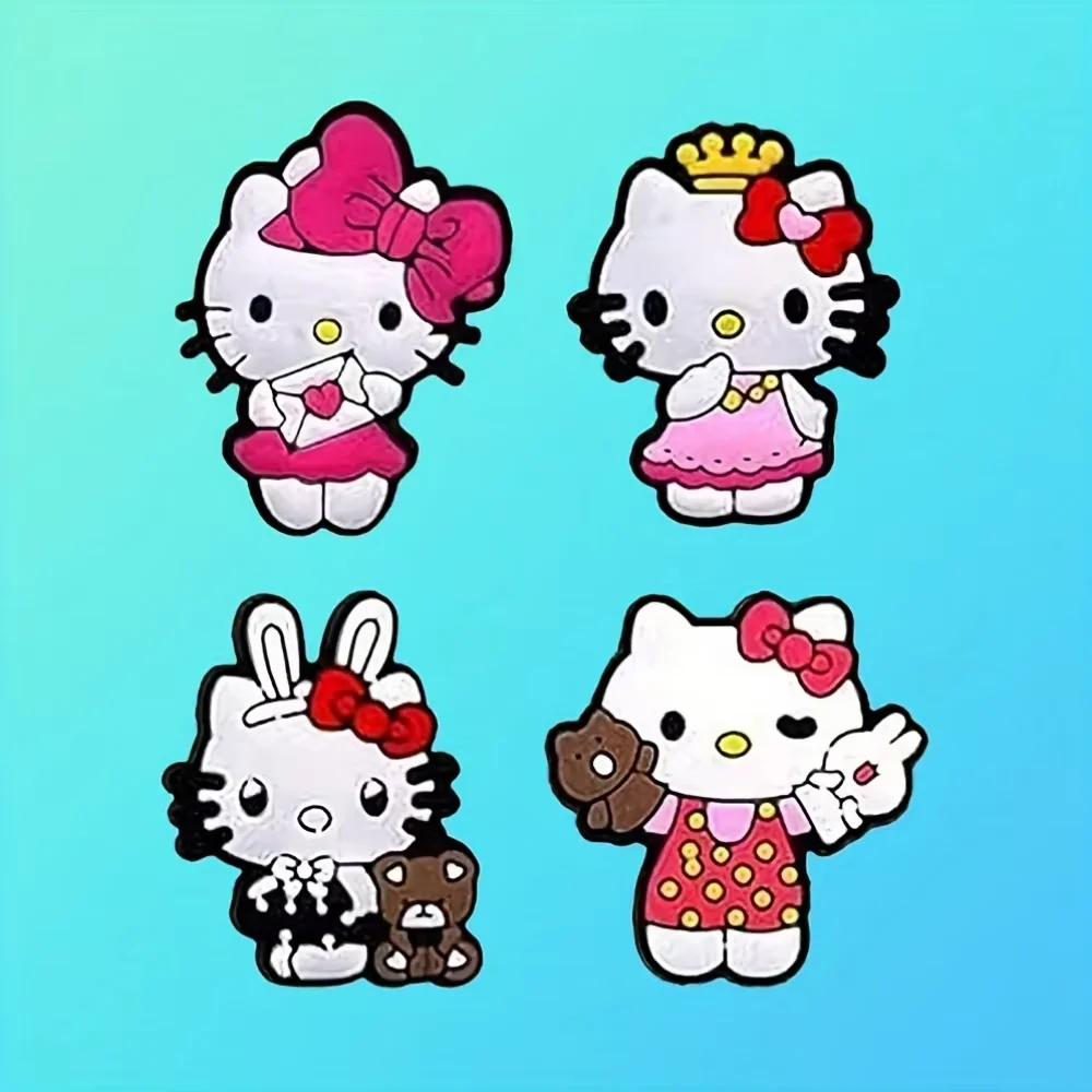 20-300Pcs Random Mixed Cartoon Disney Sanrio Shoe Charms Clogs Shoe Accessories DIY Decoration Buckle Gift shoe charms shoe decorations shoelace buckles garden shoe accessories