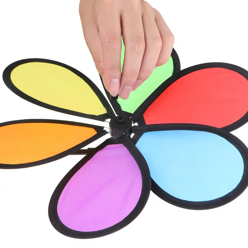 Colorful Rainbow Dazy Flower Spinner Wind Windmill Garden Yard Outdoor Decor DropShipping images - 6