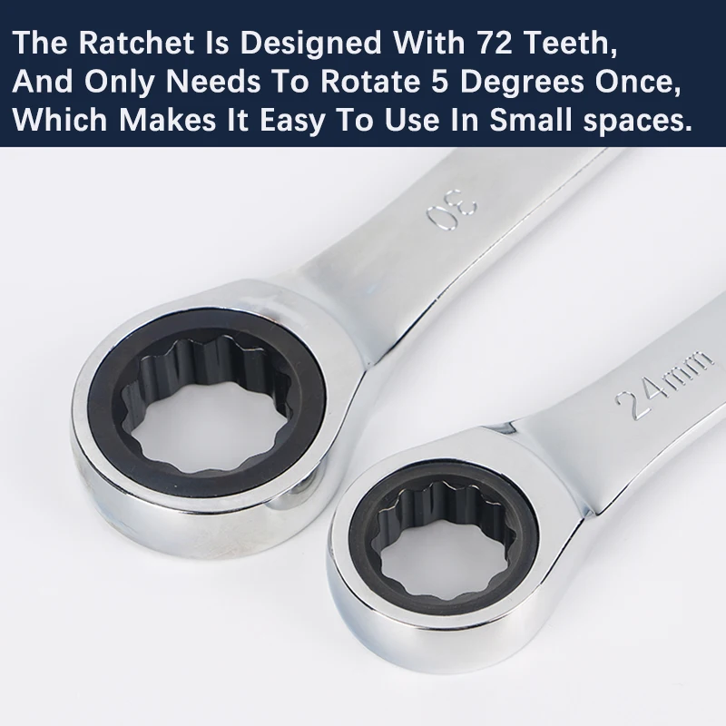 Ratchet Metric Wrenches Torque Universal Spanners for Car Repair Hand Tools 4