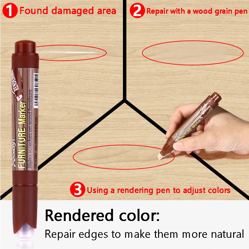 Wooden Furniture Paint Repair Pens Fill Scratches Repair Paint Pens Care  Permanent Paint Mark Repair Tools DIY Oily Graffiti Pen - AliExpress