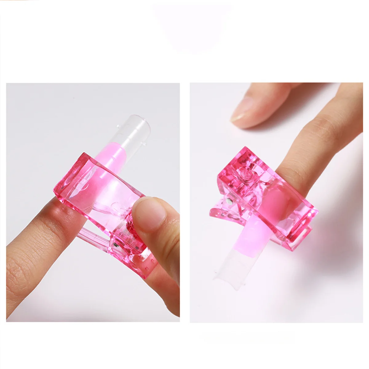 32pcs finger separator assisted extension nail mold fixing crystal clip finger dust cleaning brush nail art creation