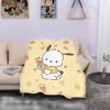 MINISO Pochacco Blanket Custom Halloween Blanket for Living Room Decorative Sofa Blankets for Bed Boho Home Decor Bedspread the 1