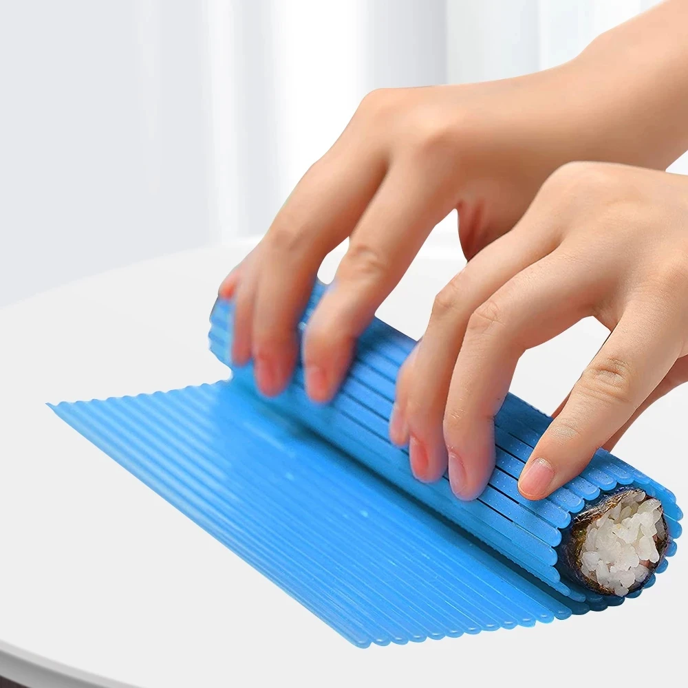 30pcs Silicone Sushi Rolling Mat Makisu Sushi Mat 35*30CM Food Grade Sushi  Roll Curtain Kitchen Tool SN3772 - AliExpress