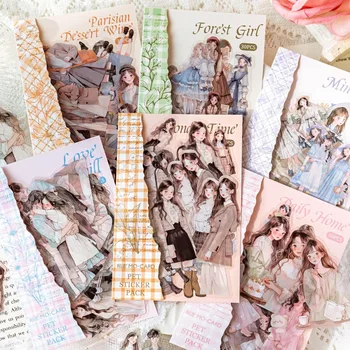 30 pz Kawaii Scrapbook adesivi vita creativa fatti serie Scrapbooking materiale etichetta artigianato decorativo PET