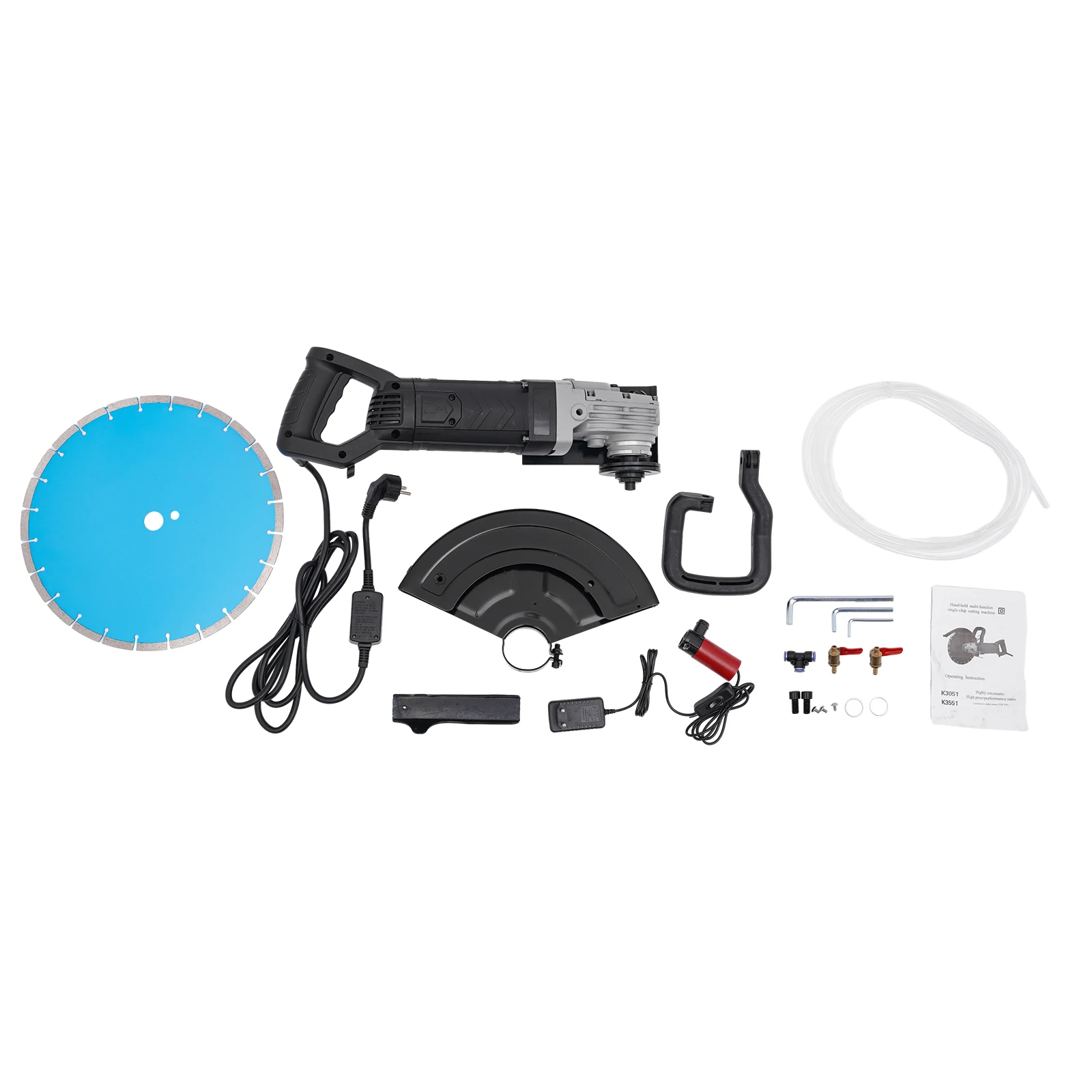 14-Zoll-elektrischer Scheibenschneider, 5800 W, Betontrennmaschine, 355 mm Kreissägeblatt, 100 mm Schnitttiefe mit Wasserpumpe – Detail 26