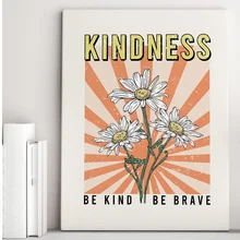 

3 Pcs Flower Printing Painting Detachable Household Decors Artistic Fashionable Ornament Supplies for Living Room Bedroom Office
