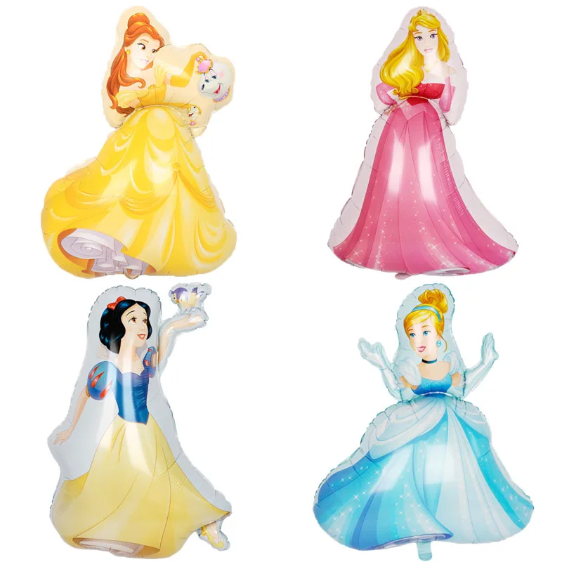 Ballons Princesse Disney Belle, Aurore, Blanche-Neige, Cendrillon