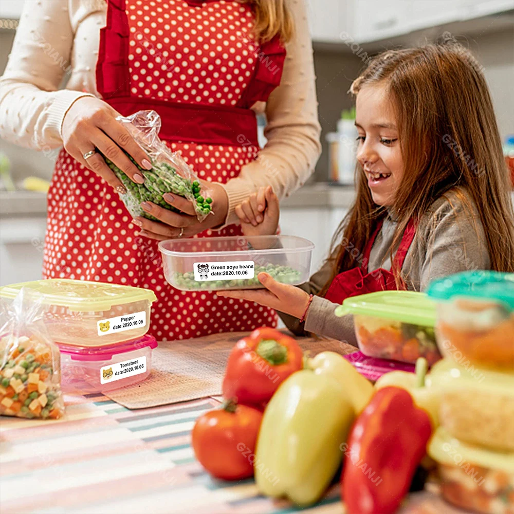 Waterproof Flower Pattern For Niimbot D110/D11/D101 Smart Portable Label Printer Thermal Label Paper Stickers Fast Printing