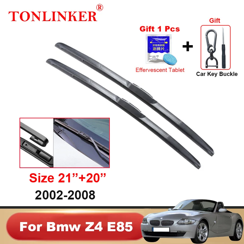 

Автомобильные щетки стеклоочистителя TONLINKER для Bmw Z4 E85 2002-2005 2006 2007 2008, автомобильные аксессуары, щетки стеклоочистителя переднего стекла, резак
