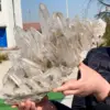 Natural Rare White Quartz Crystal Cluster Mineral Specimen Healing 5