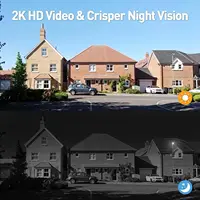 Wireless 2K Video Doorbell with Chime, 2-Way Audio, Human Detection, Night Vision, Alexa & Google Assistant Compatible - Image 3