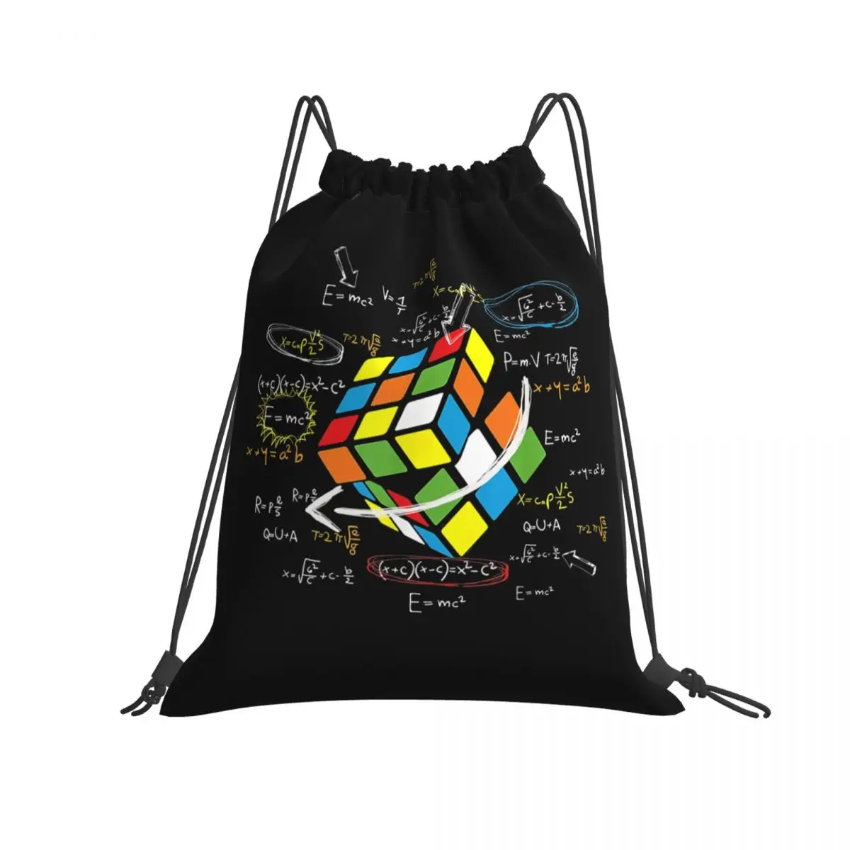 Рюкзак для любителей математики Рубика куб математика сумки на шнурке сумка