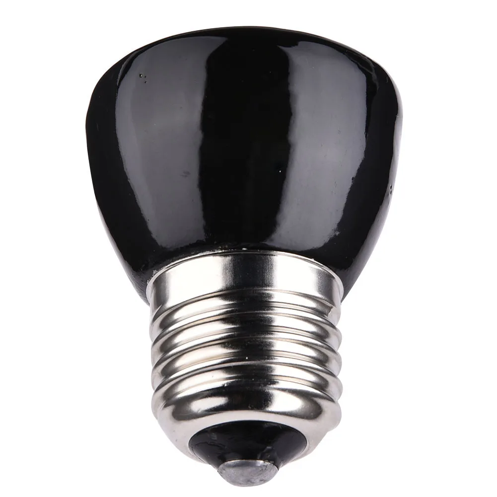 Reptile heating lamp reptile light bulb reptile lamp bulb E27 Pet Heating Lamp Black Ceramic Emitter Heat Light Bulb Pet Brooder Chickens Reptile Lamp 25W 50W 75W 100W 110220V