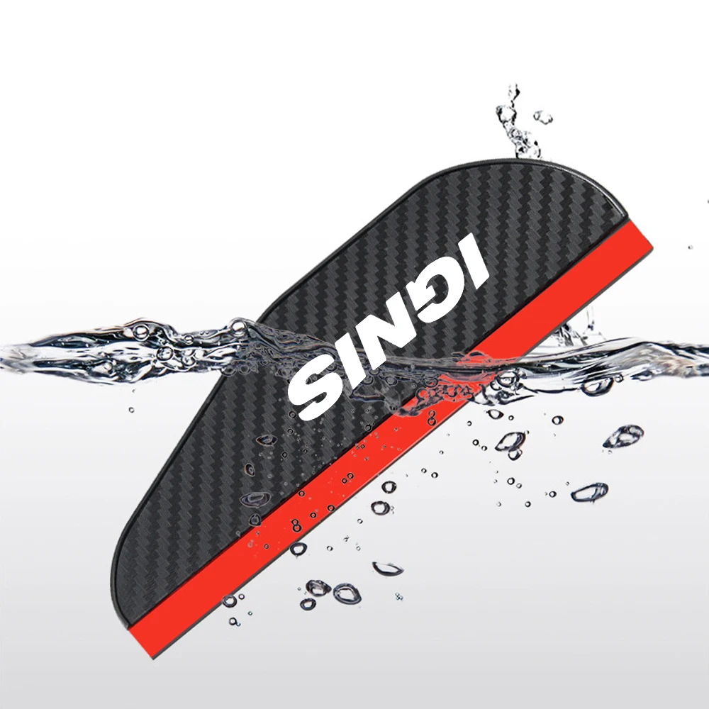 2Pcs car accessoires Awnings Shelters Rearview Mirror Rain Cover Carbon Fiber Side For Suzuki IGNIS sticker Accessories